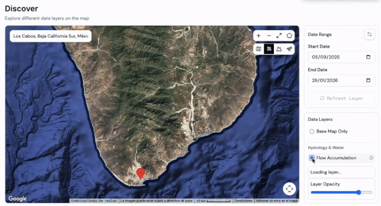 Mapa digital por capas